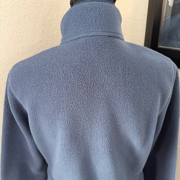 LL Bean Mountain Classic Fleece Full Zip Jacket Navy Blue Small - Picture 9 of 14